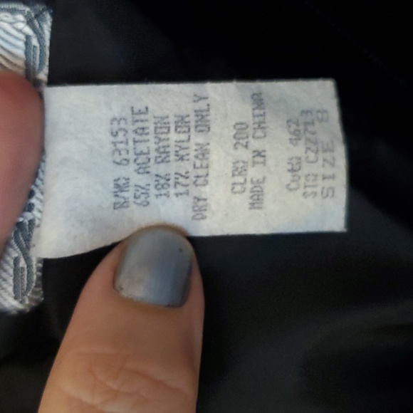 Vintage Little Black Dress with Pearl Collar Size 8 - Picture 9 of 9